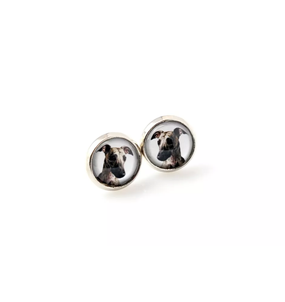 Whippet - earrings your photo handmade, own photo, jewelry from the Art.-Dog brand