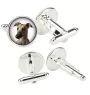 Whippet - cufflinks in a box, handmade jewelry, product of the Art-Dog brand