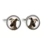 Whippet, Lévrier whippet - Boutons de manchette dans une boîte, bijoux faits à la main, produit de la marque Art-Dog