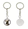 Whippet - keychain in a box, own photo, keychain pendant from Art-Dog brand