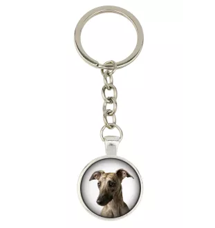 Whippet - keychain in a box, own photo, keychain pendant from Art-Dog brand