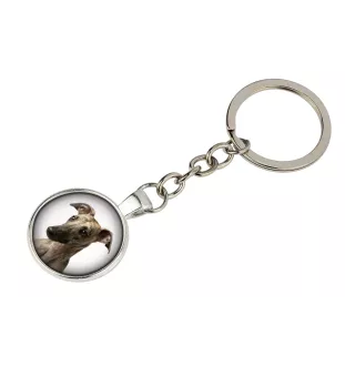Whippet - keychain in a box, own photo, keychain pendant from Art-Dog brand