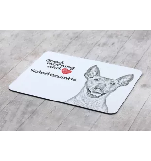 Mexikanischer Nackthund, Xoloitzcuintle, Xolo, Tepeizeuintli - Mauspad mit Druck, personalisiertes Mauspad mit Hund, einzigartiges Gadget für Büroangestellte von Art-Dog.