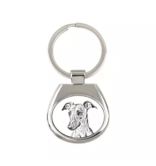 Whippet, Kleiner Englischer Windhund - Schlüsselanhänger mit Hund, Anhänger mit Aufdruck, personalisierter Anhänger der Marke Art-Dog