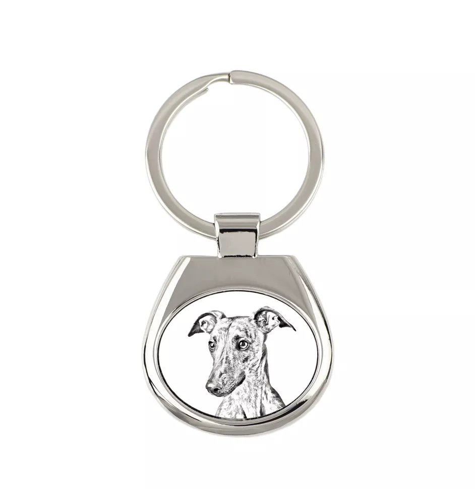 Whippet, Kleiner Englischer Windhund - Schlüsselanhänger mit Hund, Anhänger mit Aufdruck, personalisierter Anhänger der Marke Art-Dog