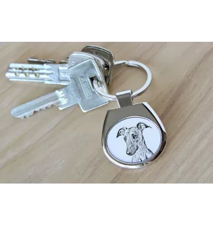 Whippet - keychain with a dog, keychain with a print, personalized pendant from the Art-Dog brand
