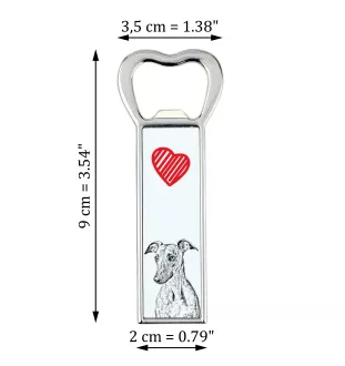 Whippet, Lévrier whippet - ouvre-bouteille avec chien, ouvre-bouteille personnalisé pour réfrigérateur, cadeau unique pour homme de la marque Art-Dog