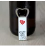 Whippet - bottle opener with a dog, personalized fridge opener, unique gift for a man by Art-Dog brand