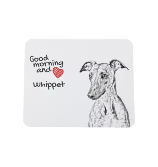 Whippet, Lévrier whippet - tapis de souris personnalisé avec impression, tapis de souris personnalisé avec chien, accessoire unique pour employé de bureau de la marque Art-Dog