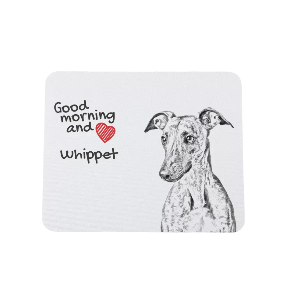 Whippet - mouse pad with print, personalized dog-themed mouse pad, unique gadget for an office worker by Art-Dog brand