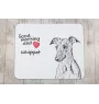 Whippet, Kleiner Englischer Windhund - Mauspad mit Druck, personalisiertes Mauspad mit Hund, einzigartiges Gadget für Büroangestellte von Art-Dog.