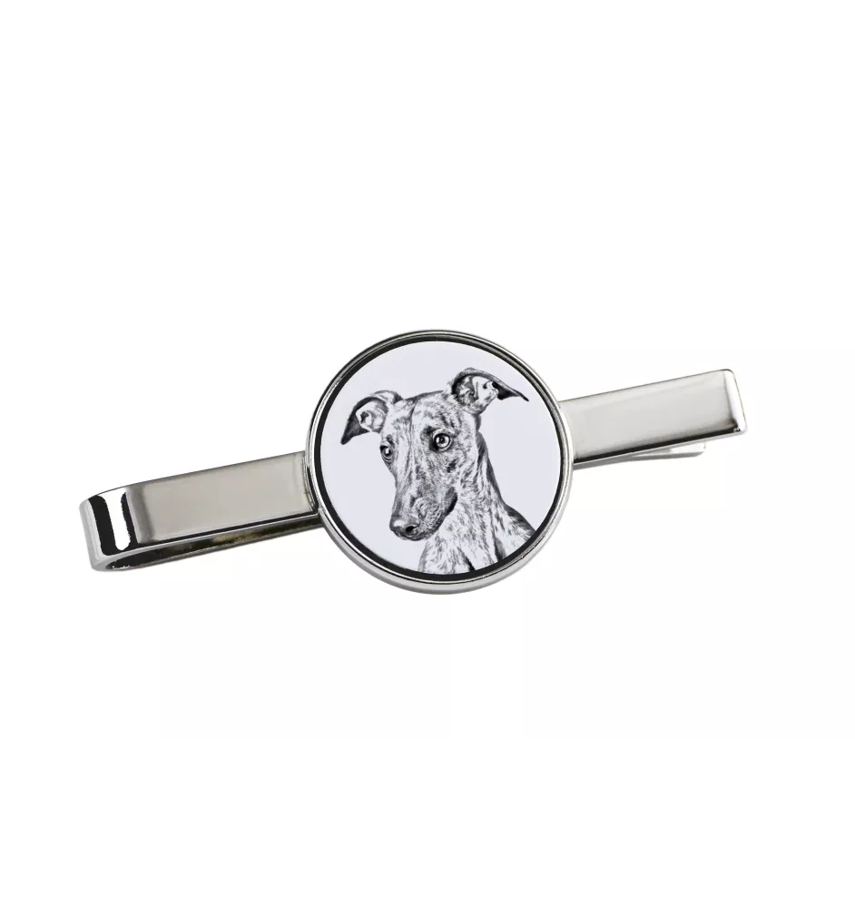 Whippet spinka do krawatu z psem Art-Dog