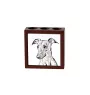 Whippet, Kleiner Englischer Windhund - Stifthalter mit Hund, Schreibtischorganizer mit Aufdruck, personalisierte Schreibtischdekoration der Marke Art-Dog