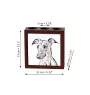 Whippet - pen holder with a dog, desk organizer with a print, personalized desk decoration from the Art-Dog brand.