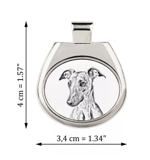 Whippet, Lévrier whippet - collier avec chien, pendentif personnalisé avec photo, collier unique pour femmes et hommes de la marque Art-Dog