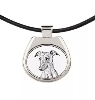 Whippet - dog necklace, personalized pendant with a photo, unique necklace for women and men by Art-Dog brand