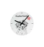 Whippet - wall clock with a dog, shelf clock with a print, personalized home decoration from the Art-Dog brand