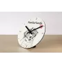 Whippet - wall clock with a dog, shelf clock with a print, personalized home decoration from the Art-Dog brand