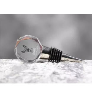 Xoloitzcuintle, Mexican Hairless Dog, Xoloitzquintle - Bottle stopper, crystal wine stopper with photo, personalised gift for bartender by Art-Dog brand