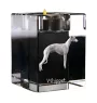Whippet - Candle holder with dog photo, crystal tealight holder, personalised gift by Art-Dog brand