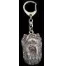 Yorkshire Terrier, Yorkie II - Silver-plated key ring with dog, handbag decoration, backpack pendant by Art-Dog brand