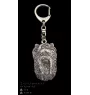 Yorkshire Terrier, Yorkie II - Silver-plated key ring with dog, handbag decoration, backpack pendant by Art-Dog brand