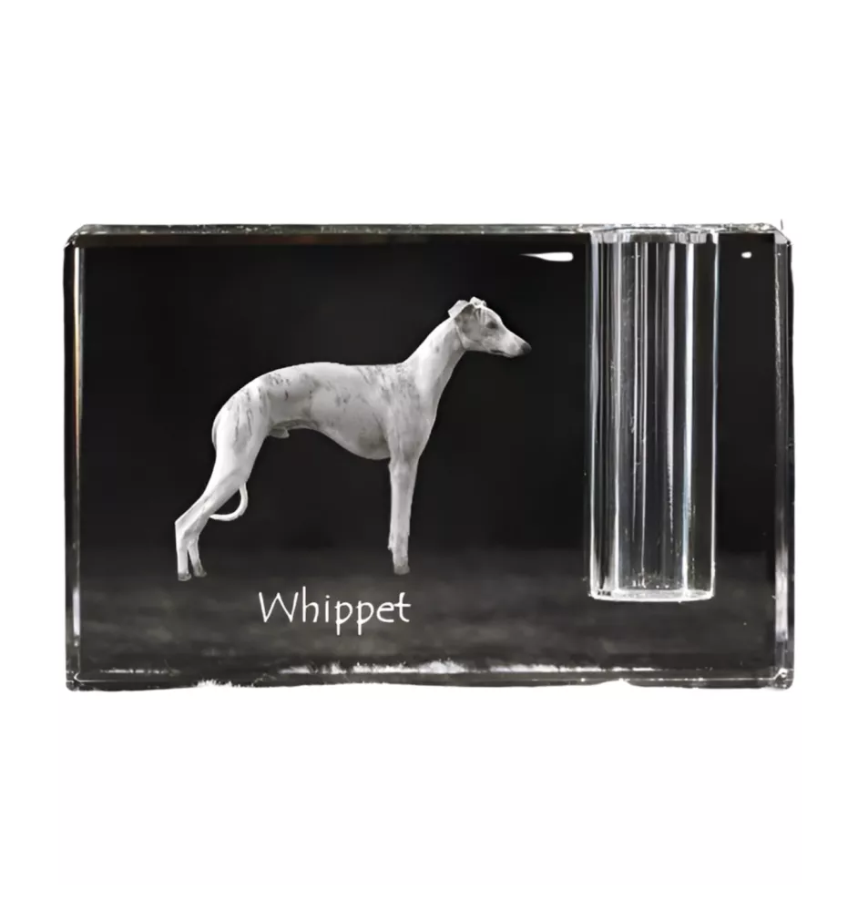 Whippet penholder kryształowy z psem Art-Dog