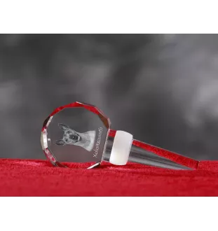 Xoloitzcuintle, Xolo, Chien nu mexicain, Chien nu du Mexique - Bouchon de bouteille en cristal, bouchon de vin unique avec photo, cadeau personnalisé pour sommelier par la marque Art-Dog