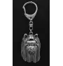 Yorkshire Terrier III - Versilberter Schlüsselanhänger mit Hund, Handtaschen-Dekoration, Rucksack-Anhänger der Marke Art-Dog