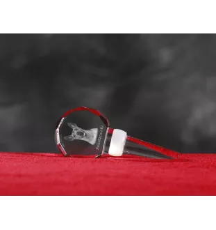 Mexikanischer Nackthund, Xoloitzcuintle, Xolo, Tepeizeuintli - Kristallflaschenverschluss, einzigartiger Weinverschluss mit Foto, personalisiertes Geschenk für Sommelier der Marke Art-Dog