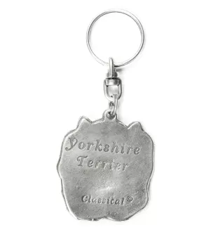 Yorkshire Terrier, Yorkie I - Silver-plated dog pendant, handbag decoration, backpack pendant by Art-Dog brand