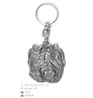 Yorkshire Terrier, Terrier Du Yorkshire, York I - Pendentif chien argenté, décoration de sac à main, pendentif sac à dos par la marque Art-Dog