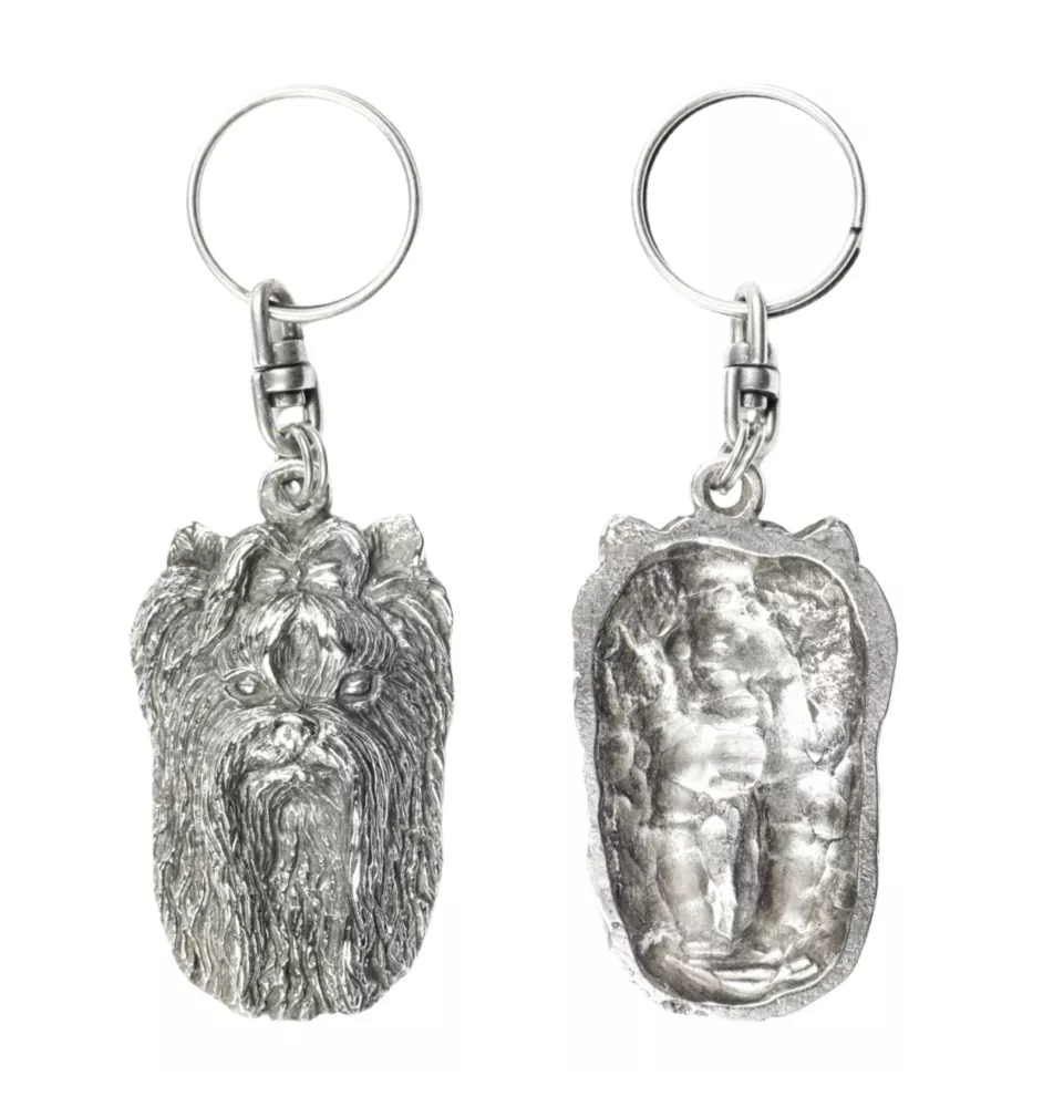 Yorkshire Terrier, Terrier Du Yorkshire, York II - Pendentif chien argenté, décoration de sac à main, pendentif sac à dos par la marque Art-Dog