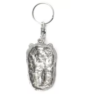 Yorkshire Terrier, Yorkie II - Silver-plated dog pendant, handbag decoration, backpack pendant by Art-Dog brand