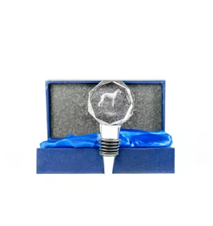 Whippet stopper kryształowy  do wina z psem Art-Dog