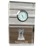 Xoloitzcuintle, Xolo, Chien nu mexicain, Chien nu du Mexique - une horloge en verre avec une photo, une photo de chien dans un cristal, une horloge de bureau personnalisée de la marque Art-Dog