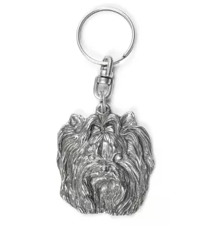Yorkshire Terrier, Yorkie I - Silver-plated pendant with a dog in a decorative box, handbag decoration, backpack pendant by Art-Dog brand