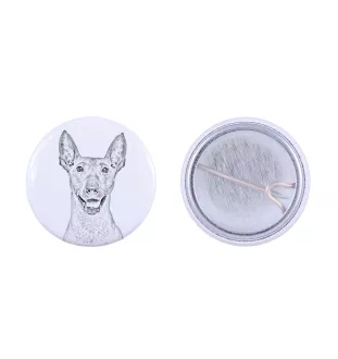Xoloitzcuintle, Mexican Hairless Dog, Xoloitzquintle - pin with your dog, add your own photo, Art-Dog brand