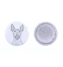 Xoloitzcuintle, Xolo, Chien nu mexicain, Chien nu du Mexique - badge avec votre chien, ajoutez votre propre photo, marque Art-Dog