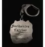 Yorkshire Terrier I - Versilberter Schlüsselanhänger mit Hund in einer Geschenkbox, Handtaschenschmuck, Rucksackanhänger der Marke Art-Dog