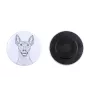 Mexikanischer Nackthund, Xoloitzcuintle, Xolo, Tepeizeuintli Magnet mit einem Hundepfotenabdruck, außergewöhnlich leicht, starker Magnet, handgefertigtes Produkt der Marke Art-Dog