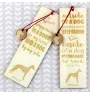 Whippet, Lévrier whippet - marque-page pour livre avec chien, marque-page personnalisé, accessoire canin pour les lecteurs de la marque Art-Dog