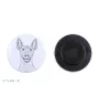 Mexikanischer Nackthund, Xoloitzcuintle, Xolo, Tepeizeuintli Magnet mit einem Hundepfotenabdruck, außergewöhnlich leicht, starker Magnet, handgefertigtes Produkt der Marke Art-Dog