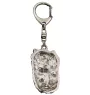 Yorkshire Terrier, Yorkie II - Silver-plated key ring with a dog in a gift box, handbag decoration, backpack pendant by Art-Dog brand