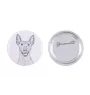 Mexikanischer Nackthund, Xoloitzcuintle, Xolo, Tepeizeuintli - Anstecknadel mit Ihrem Hund, fügen Sie Ihr eigenes Foto hinzu, Marke Art-Dog