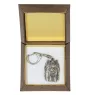 Yorkshire Terrier, Yorkie III - Silver-plated key ring with a dog in a gift box, handbag decoration, backpack pendant by Art-Dog brand