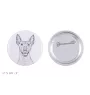 Mexikanischer Nackthund, Xoloitzcuintle, Xolo, Tepeizeuintli - Anstecknadel mit Ihrem Hund, fügen Sie Ihr eigenes Foto hinzu, Marke Art-Dog