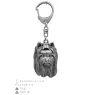 Yorkshire Terrier, Yorkie III - Silver-plated key ring with a dog in a gift box, handbag decoration, backpack pendant by Art-Dog brand