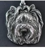 Yorkshire Terrier I - Halskette mit Hund, versilberter Anhänger für Hundefans, einzigartiger Schmuck der Marke Art-Dog