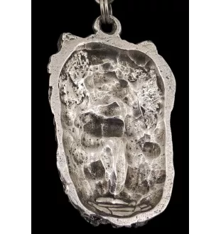 Yorkshire Terrier II - Halskette mit Hund, versilberter Anhänger für Hundefans, einzigartiger Schmuck der Marke Art-Dog